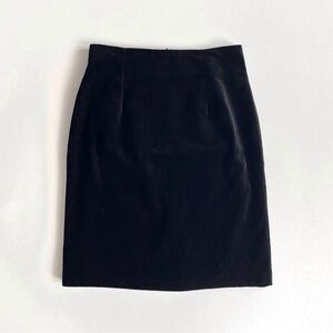 Vintage Laura Ashley Black Velvet Skirt